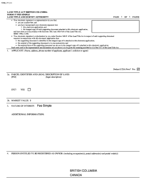 Form 17 Fee Simple