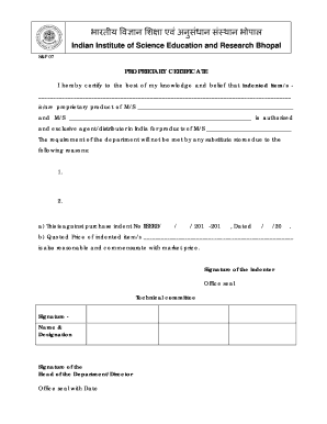 Proprietary Certificate Format