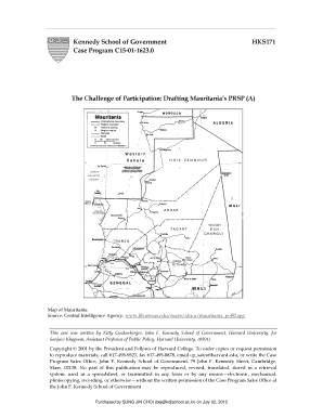 The Challenge of Participation Drafting Mauritania&amp;#39;s PRSP a  Form