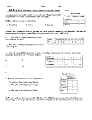 A Spinner is Divided into Five Sections Numbered 1 through 5  Form