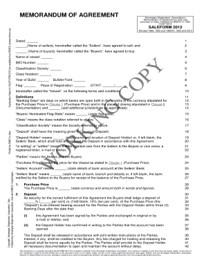 Norwegian Sales Form