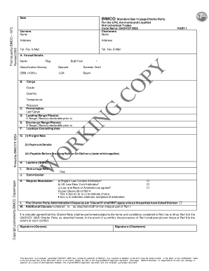 Asbatankvoy Charter Party Form