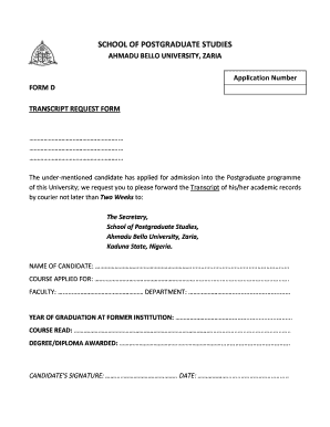 Abu Zaria Transcript  Form