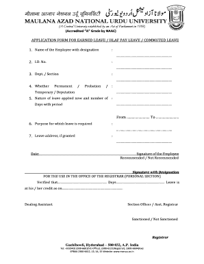 How to Write Half Pay Leave Application  Form