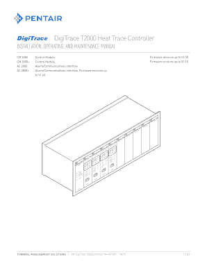 Digitrace Heat Trace Controller  Form