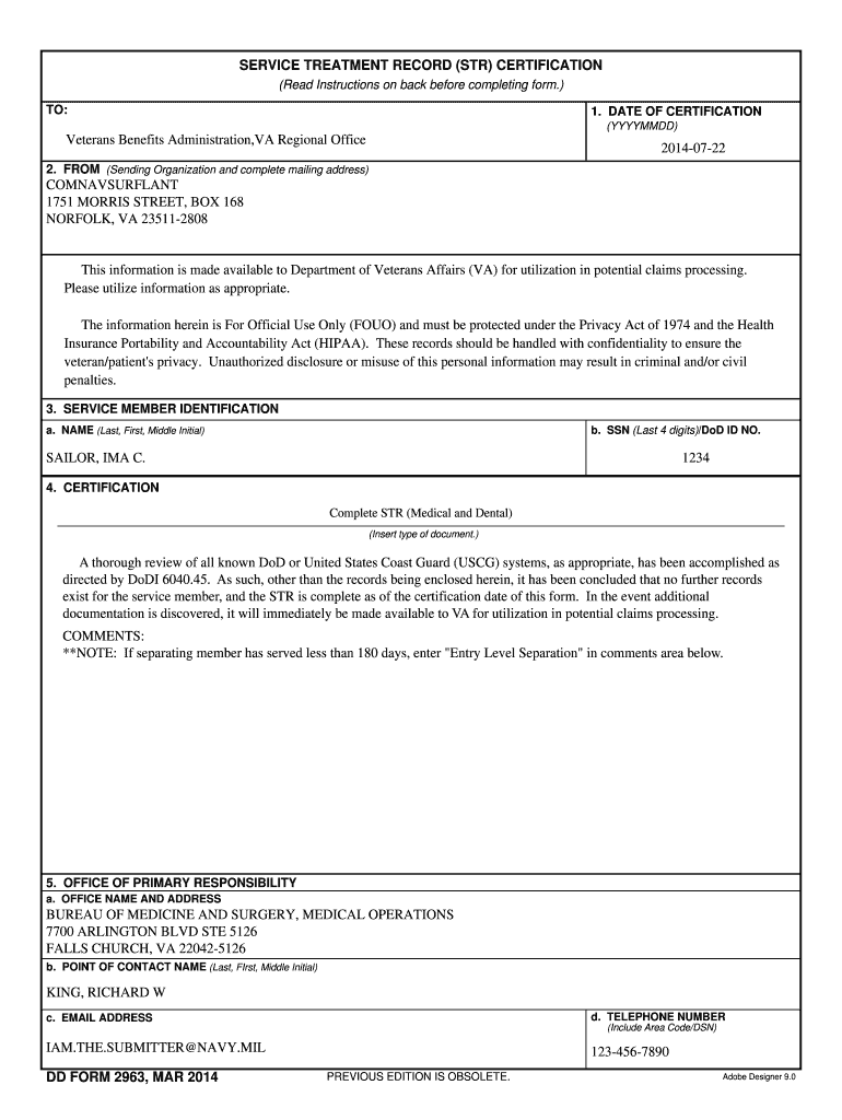 Dd2963  Form