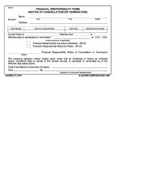 SR 26  Form