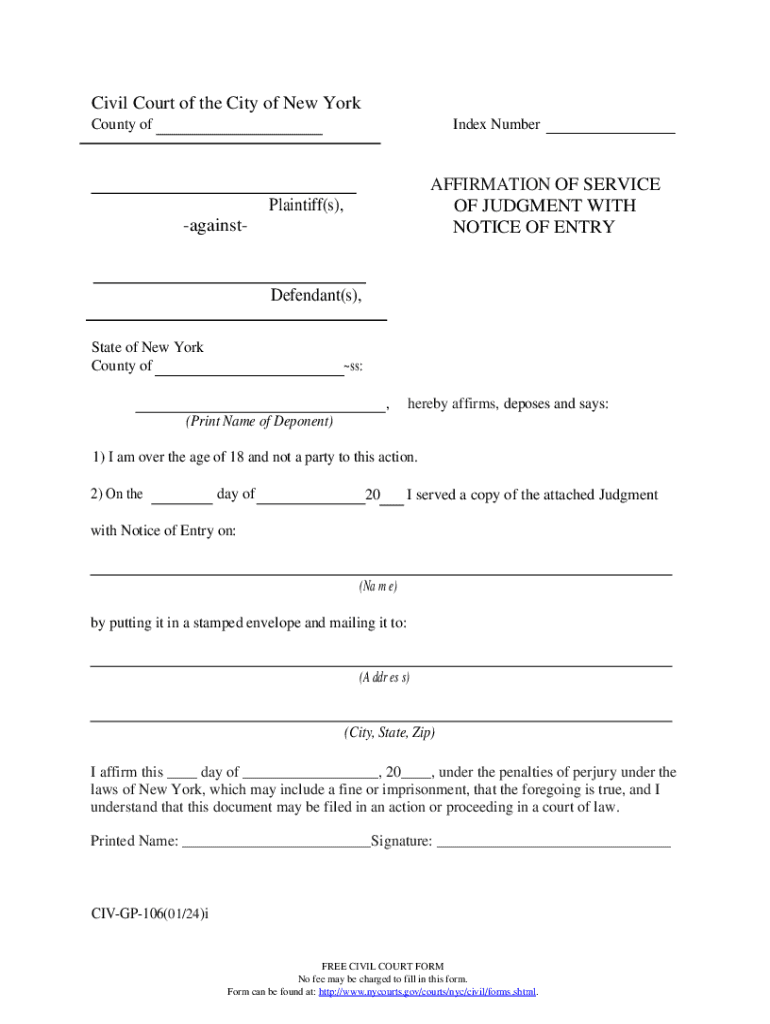  Affirmation of Service 2024-2026