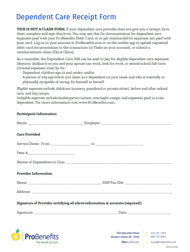 Fsa Dependent Care Receipt Template Prntbl concejomunicipaldechinu gov co Fsa Dependent Care Receipt Template Prntbl concejomunicipaldechinu gov co