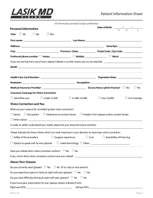 Lasik Md Referral Form