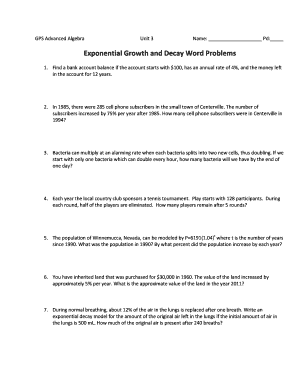 Gps Advanced Algebra  Form