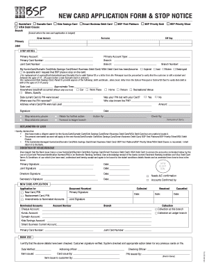  Bsp Card Replacement Form 2013