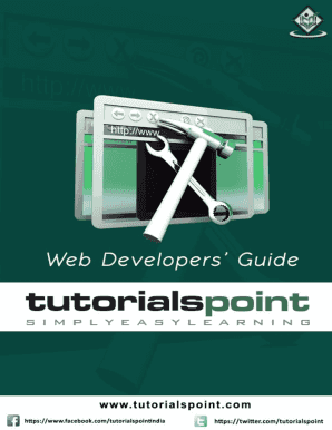 Web Technology Tutorialspoint PDF  Form