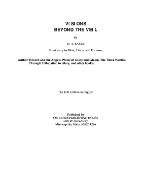 Visions Beyond the Veil PDF  Form