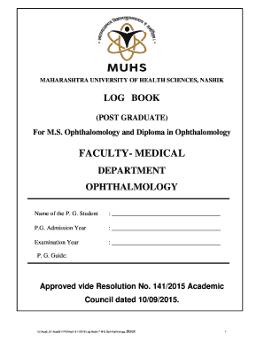 Muhs Log Book  Form