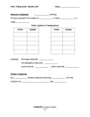 Note Taking Guide Episode 602 Answer Key  Form