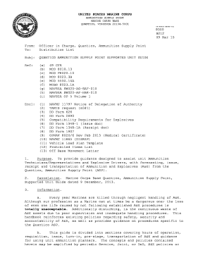 Opnav 8020 6  Form