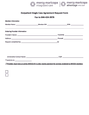 Single Case Physician Treatment Agreement Templates  Form