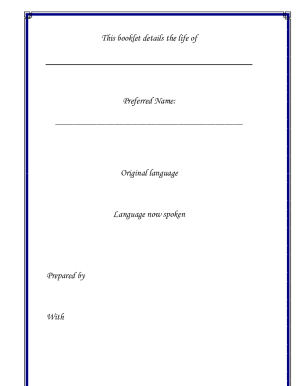 Biography Template Form - Fill Out and Sign Printable PDF Template | signNow