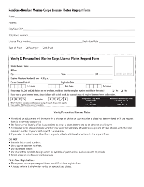 Illinois Marine License  Form