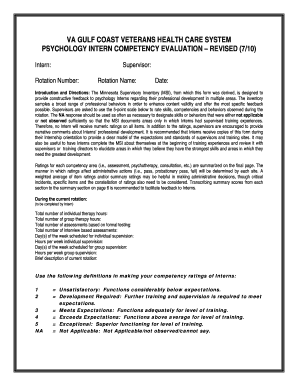 Veterans Affairs Health System  Form