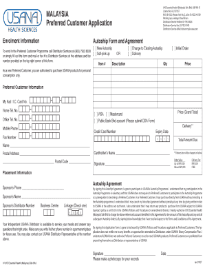 Usana PDF  Form