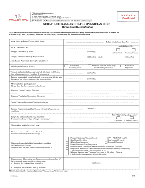 Surat Keterangan Dokter  Form