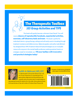 The Therapeutic Toolbox 103 Group Activities PDF  Form