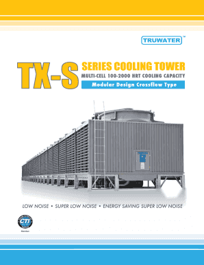 Truwater Cooling Tower Catalogue PDF  Form