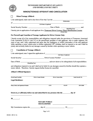 Get and Sign Affidavit Cancellation Form 2015-2022