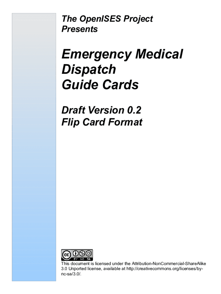 Emd Protocol Cards V13 PDF  Form