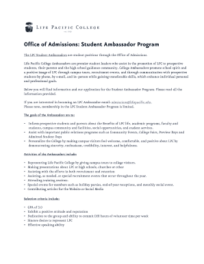 Amazon Ambassador Application Form