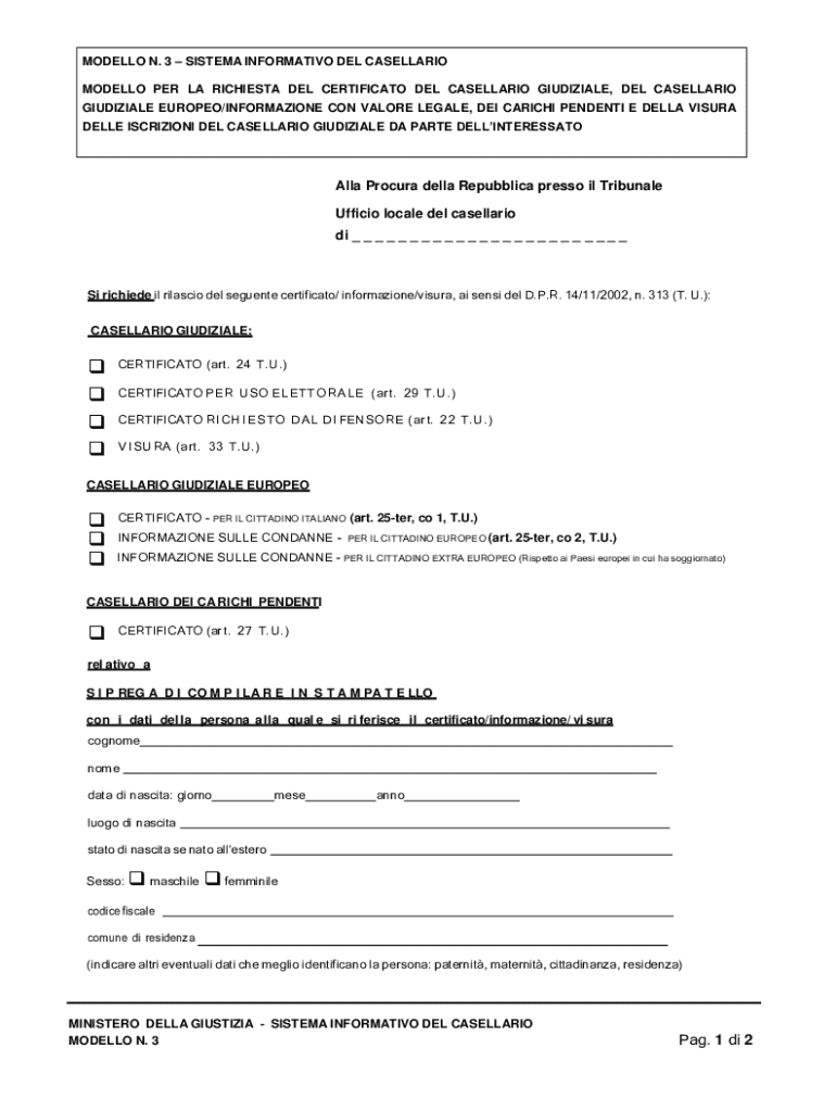 Model 3 Judicial Records Request Form