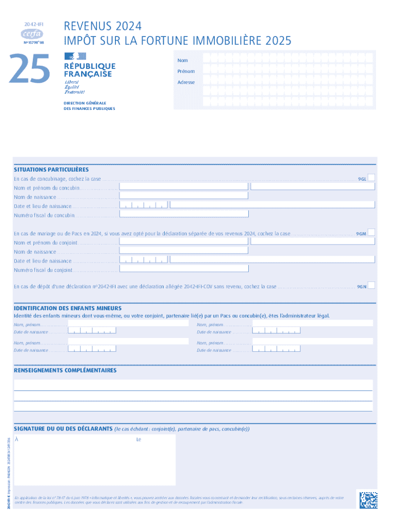 French Property Wealth Tax Form