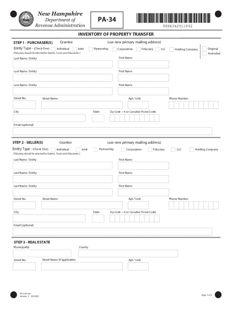  Print Form New Hampshire Department of Revenue Ad 2025-2026