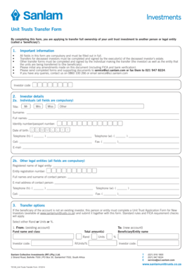 Unit Trusts Transfer Form Sanlam Investments Sanlamintelligence Co