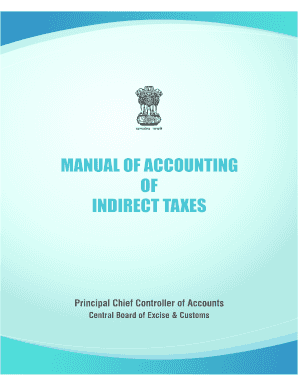Manual of Accounting of Indirect Taxes PDF  Form