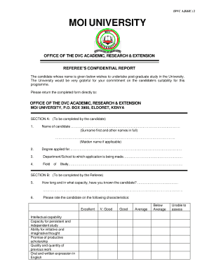 Moi University Logo  Form