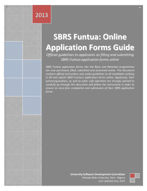 Sbrs  Form