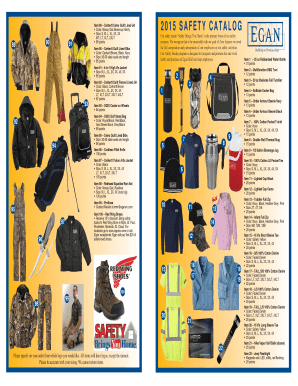 Safety Bucks Catalog  Form