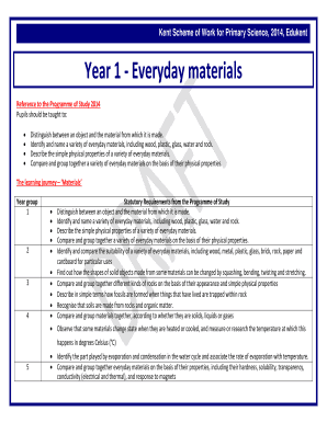 Kent Science Scheme  Form