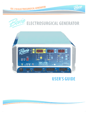 Manual Bovie Ids 310 PDF Form