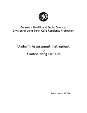 Uniform Assessment Instrument Form