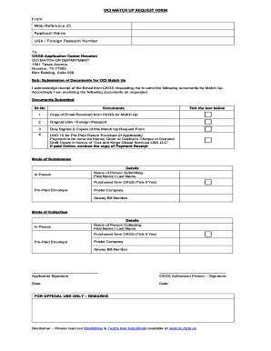 Oci Application Houston  Form