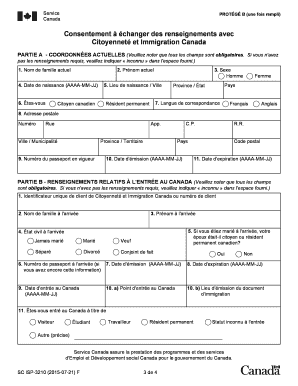  Consentement Changer Des Renseignements Avec CIC SC ISP 3210 F Servicecanada Gc 2016