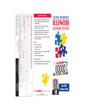 Get and Sign Il Autism Awareness Plates 2013-2022 Form