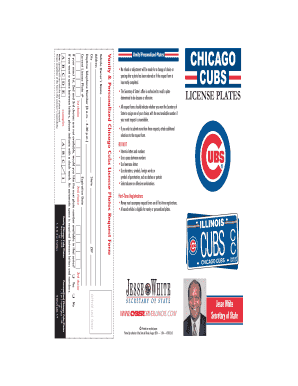  Chicago Cubs Licenses Plates  CyberDrive Illinois 2014