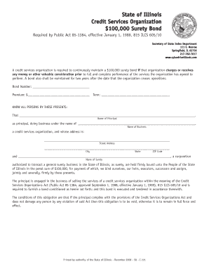 Illinois Surety Form