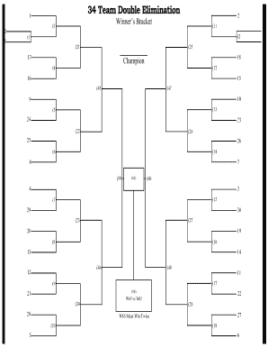 5 Team Double Elimination Bracket Form - Fill and Sign Printable PDF Template signNow