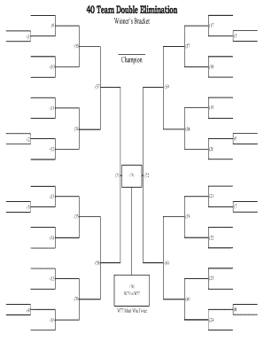 40 Team Double Elimination Bracket  Form